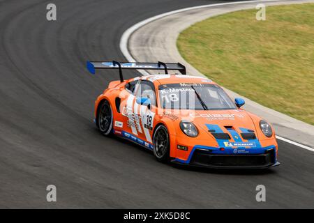 Budapest, Ungarn. Juli 2024. #18 Keagan Masters (ZA, Ombra), Porsche Mobil 1 Supercup auf Hungaroring am 20. Juli 2024 in Budapest, Ungarn. (Foto von HOCH ZWEI) Credit: dpa/Alamy Live News Stockfoto