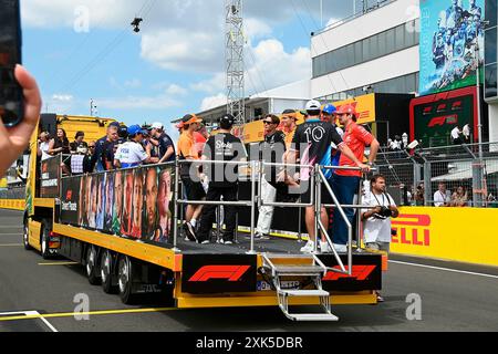 Budapest, Ungarn. Juli 2024. 21.07.2024, Hungaroring, Budapest, FORMEL 1 GROSSER PREIS VON UNGARN 2024, abgebildete Fahrerparade Credit: dpa/Alamy Live News Stockfoto