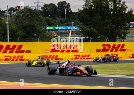 22 VERSCHOOR Richard (nld), Trident, Dallara F2 2024, Aktion während der 9. Runde der FIA Formel-2-Meisterschaft 2024 vom 19. Bis 21. Juli 2024 auf dem Hungaroring in Mogyorod, Ungarn Stockfoto