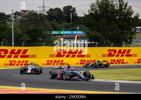 01 MARTINS Victor (fra), ART Grand Prix, Dallara F2 2024, Aktion während der 9. Runde der FIA Formel 2 Meisterschaft 2024 vom 19. Bis 21. Juli 2024 auf dem Hungaroring in Mogyorod, Ungarn Stockfoto