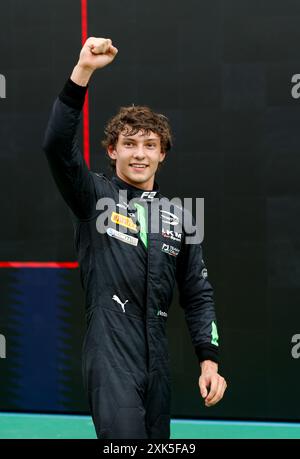 Mogyorod, Hongrie. Juli 2024. ANTONELLI Andrea Kimi (ita), Prema Racing, Dallara F2 2024, Porträt während der 9. Runde der FIA Formel 2 Meisterschaft 2024 vom 19. Bis 21. Juli 2024 auf dem Hungaroring in Mogyorod, Ungarn - Foto DPPI Credit: DPPI Media/Alamy Live News Stockfoto