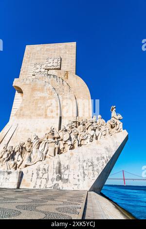 Padrão dos Descobrimentos und Brücke vom 25. April, Lissabon, Portugal Stockfoto