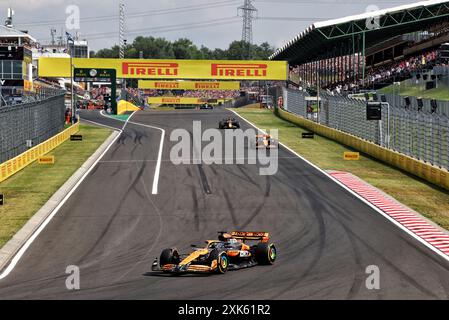 Budapest, Ungarn. Juli 2024. Oscar Piastri (aus) McLaren MCL38. 21.07.2024. Formel-1-Weltmeisterschaft, Rd 13, Großer Preis Von Ungarn, Budapest, Ungarn, Wettkampftag. Das Foto sollte lauten: XPB/Alamy Live News. Stockfoto