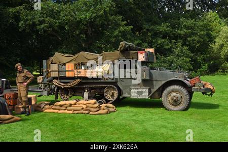 Vintage M3 gepanzerte Halb Track Stockfoto