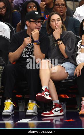 Phoenix, AZ, USA. Juli 2024. Jason Sudeikis beim WNBA All Star Game 2024 im Footprint Center in Phoenix, Arizona am 20. Juli 2024. Quelle: Mpi34/Media Punch/Alamy Live News Stockfoto