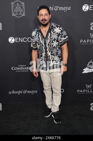 Venedig, ca. 20. Juli 2024. Jon Huertas bei „A Night with Whoopi“ feiert die Marken WhoopFamÕs Emma & Clyde und Whoopi & Maya am 20. Juli 2024 in Venedig, Kalifornien. Quelle: Faye Sadou/Media Punch/Alamy Live News Stockfoto