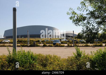 Kastrup/Kopenhagen/Dänemark/21. Juli 2024/.modernes Palnetarium in Kastrup in der Nähe des Kastrup-Hafens und des amager-Strandparks und des Kopenhagener Flughafens in der dänischen Hauptstadt Kopenhagen. Foto. Bilder von Francis Joseph Dean/Dean sind nicht für kommerzielle Zwecke bestimmt Stockfoto