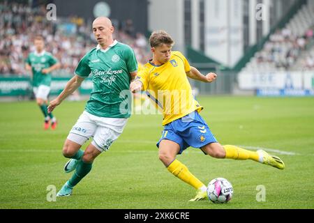 Viborg, Dänemark. Juli 2024. Superliga-Spiel zwischen Viborg FF und Broendby IF in der Energi Viborg Arena am Sonntag, 21. Juli 2024. (Foto: Bo Amstrup/Scanpix 2024) Credit: Ritzau/Alamy Live News Stockfoto