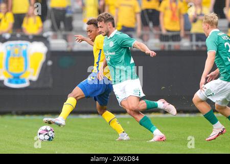 Viborg, Dänemark. Juli 2024. Superliga-Spiel zwischen Viborg FF und Broendby IF in der Energi Viborg Arena Sonntag, 21. Juli 2024. (Foto: Bo Amstrup/Scanpix 2024) Credit: Ritzau/Alamy Live News Stockfoto