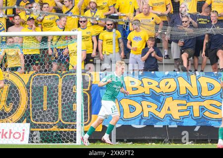 Viborg, Dänemark. Juli 2024. Superliga-Spiel zwischen Viborg FF und Broendby IF in der Energi Viborg Arena Sonntag, 21. Juli 2024. (Foto: Bo Amstrup/Scanpix 2024) Credit: Ritzau/Alamy Live News Stockfoto