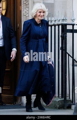 Königin Camilla verlässt heute Nachmittag die Londoner Klinik. Bild aufgenommen am 26. Januar 2024. © Belinda Jiao jiao.bilin@gmail.com 075989312 Stockfoto