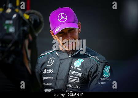 44 Lewis Hamilton, (GRB) AMG Mercedes Ineos während des ungarischen GP, Budapest 18-21. Juli 2024 Formel-1-Weltmeisterschaft 2024. Stockfoto