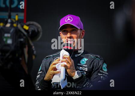 44 Lewis Hamilton, (GRB) AMG Mercedes Ineos während des ungarischen GP, Budapest 18-21. Juli 2024 Formel-1-Weltmeisterschaft 2024. Stockfoto