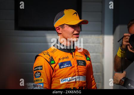 04 Lando Norris, (GRB) McLaren Mercedes während des ungarischen GP, Budapest 18-21 Juli 2024 Formel-1-Weltmeisterschaft 2024. Stockfoto