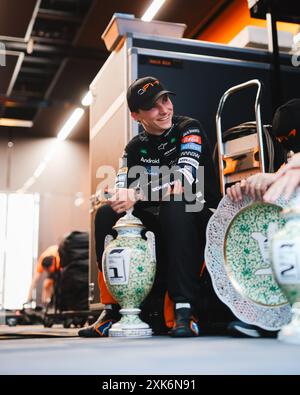 PIASTRI Oscar (aus), McLaren F1 Team MCL38, Porträt während des Formel-1-Großen Preises von Ungarn 2024, 13. Runde der Formel-1-Weltmeisterschaft 2024 vom 19. Bis 21. Juli 2024 auf dem Hungaroring in Mogyorod, Ungarn Stockfoto