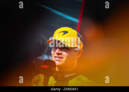 04 Lando Norris, (GRB) McLaren Mercedes während des ungarischen GP, Budapest 18-21 Juli 2024 Formel-1-Weltmeisterschaft 2024. Stockfoto