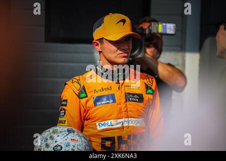 04 Lando Norris, (GRB) McLaren Mercedes während des ungarischen GP, Budapest 18-21 Juli 2024 Formel-1-Weltmeisterschaft 2024. Stockfoto
