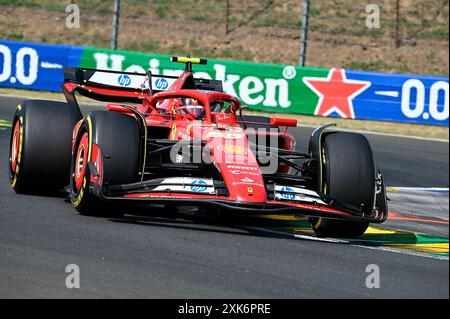 21. Juli 2024, Hungaroring, Budapest, FORMEL 1 GROSSER PREIS VON UNGARN 2024, im Bild Carlos Sainz Jr. (ESP), Scuderia Ferrari HP Stockfoto