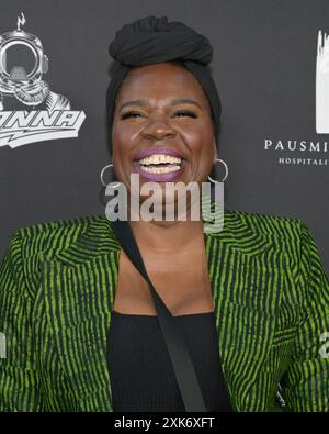 20. Juli 2024, Santa Monica, Kalifornien, USA: Leslie Jones nimmt an einer „A Night with Whoopi“ Teil, um Whoopi Goldbergs neue Cannabismarke „Emma & Clyde“ (Bild: © Billy Bennight/ZUMA Press Wire) NUR ZUR REDAKTIONELLEN VERWENDUNG ZU feiern! Nicht für kommerzielle ZWECKE! Stockfoto