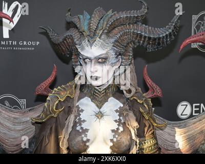 20. Juli 2024, Santa Monica, Kalifornien, USA: Lilith nimmt an „A Night with Whoopi“ Teil, um Whoopi Goldbergs neue Cannabismarke „Emma & Clyde“ (Bild: © Billy Bennight/ZUMA Press Wire) NUR ZUR REDAKTIONELLEN VERWENDUNG ZU feiern! Nicht für kommerzielle ZWECKE! Stockfoto