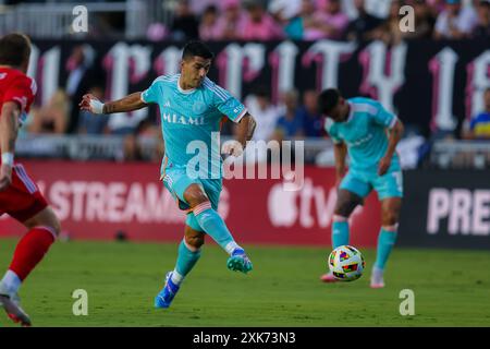 Fort Lauderdale, USA, 20. Juli 2024, Luis Suarez beim Spiel Inter Miami CF gegen Chicago FC, MLS, Foto: Chris Arjoon/American Presswire Stockfoto