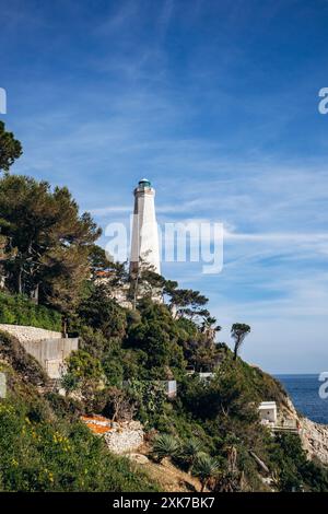 Leuchtturm auf der Halbinsel Saint Jean Cap Ferrat an der französischen Riviera Stockfoto