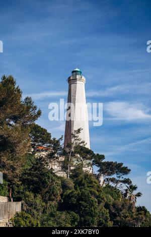 Leuchtturm auf der Halbinsel Saint Jean Cap Ferrat an der französischen Riviera Stockfoto