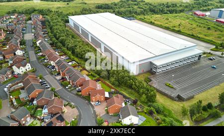 Buckshaw Village Chorley lancashire, Wohn- und Industriegebiet Stockfoto