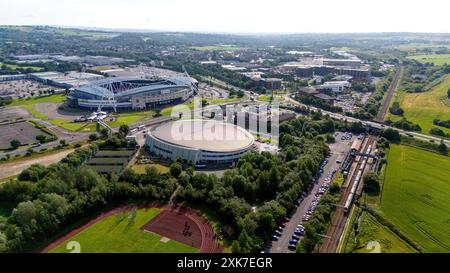 Das Toughsheet Community Stadium ist das Heimstadion der Bolton Wanderers F.C. in Horwich, Greater Manchester Stockfoto