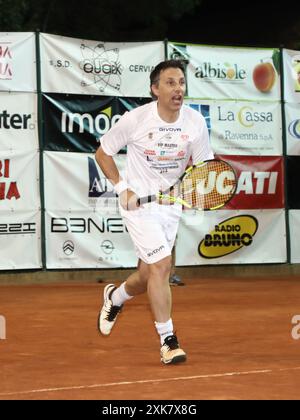 Milano Marittima (RA), Tennis-Turnier „VIP Master“. Auf dem Foto: Ubaldo Pantani Stockfoto