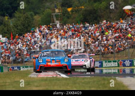 Budapest, Ungarn. Juli 2024. #19 Lirim Zendeli (D, Ombra), Porsche Mobil 1 Supercup auf Hungaroring am 21. Juli 2024 in Budapest, Ungarn. (Foto von HOCH ZWEI) Credit: dpa/Alamy Live News Stockfoto