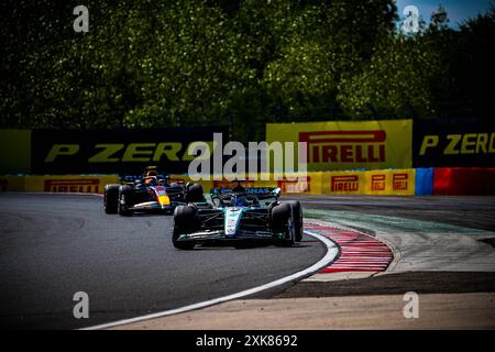 63 George Russell, (GRB) AMG Mercedes Ineos während des ungarischen GP, Budapest 18-21. Juli 2024 Formel-1-Weltmeisterschaft 2024. Stockfoto