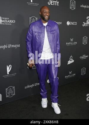 20. Juli 2024, Santa Monica, Kalifornien, USA: Lamar Odom nimmt an „A Night with Whoopi“ Teil, um Whoopi Goldbergs neue Cannabismarke „Emma & Clyde“ (Bild: © Billy Bennight/ZUMA Press Wire) NUR ZUR REDAKTIONELLEN VERWENDUNG ZU feiern! Nicht für kommerzielle ZWECKE! Stockfoto