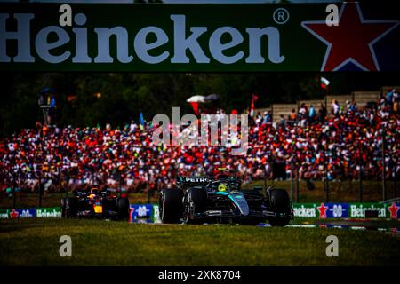 44 Lewis Hamilton, (GRB) AMG Mercedes Ineos während des ungarischen GP, Budapest 18-21. Juli 2024 Formel-1-Weltmeisterschaft 2024. Stockfoto