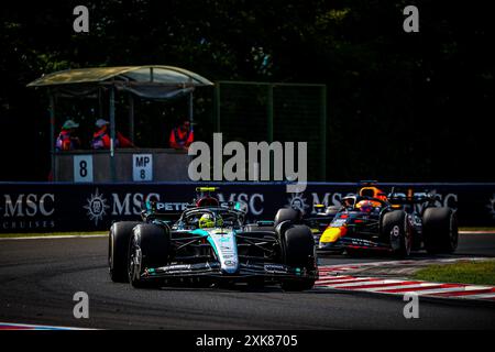 44 Lewis Hamilton, (GRB) AMG Mercedes Ineos während des ungarischen GP, Budapest 18-21. Juli 2024 Formel-1-Weltmeisterschaft 2024. Stockfoto