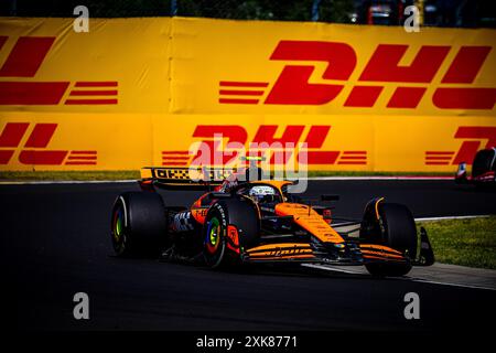 04 Lando Norris, (GRB) McLaren Mercedes während des ungarischen GP, Budapest 18-21 Juli 2024 Formel-1-Weltmeisterschaft 2024. Stockfoto