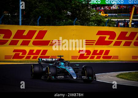 63 George Russell, (GRB) AMG Mercedes Ineos während des ungarischen GP, Budapest 18-21. Juli 2024 Formel-1-Weltmeisterschaft 2024. Stockfoto