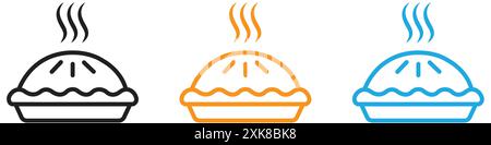 Tortensymbol Vektor-Logo Set Collection oder Bundle Pack Group Stock Vektor