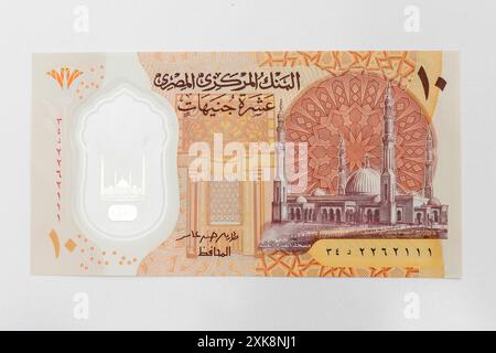 Ägypten neue zwanzig, zehn und ein Teich Banknoten Nahaufnahme Stockfoto