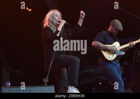 London, Großbritannien. Juli 2024. LONDON, ENGLAND – 21. JULI: Patti Smith trat am 21. Juli 2024 im Somerset House auf. CAP/MAR © MAR/Capital Pictures Credit: Capital Pictures/Alamy Live News Stockfoto