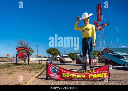 Amarillo, TX, USA - 18. September 2022: Die Cadillac Ranch Stockfoto