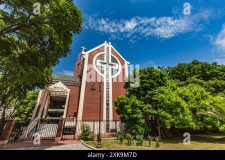 Blick auf die Stadt im Frühling, Varna, die Hauptstadt Bulgariens am Schwarzen Meer Stockfoto