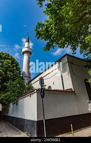 Blick auf die Stadt im Frühling, Varna, die Hauptstadt Bulgariens am Schwarzen Meer Stockfoto