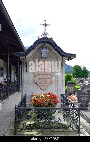 Bad Ischl, Oberösterreich, Österreich. Historischer Teil des Friedhofs Bad Ischl. Maria Aurora Prinzessin von Thurn und Taxis (13.06.1806 † 18.02.1881) Stockfoto