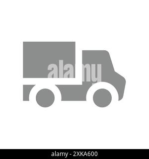 Vektorsymbol Lkw. Symbol für Lieferung, Fracht und Versand. Stock Vektor