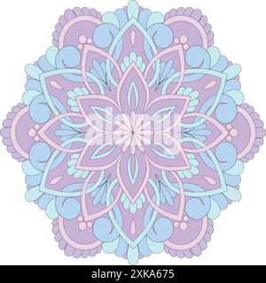 Dekoratives, Farbenfrohes Mandala-Design. Verzierung Vektor-Illustration. Stock Vektor