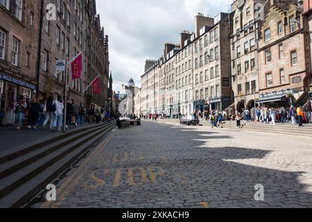 The Royal Mile, Edinburgh, Schottland, Großbritannien. Stockfoto