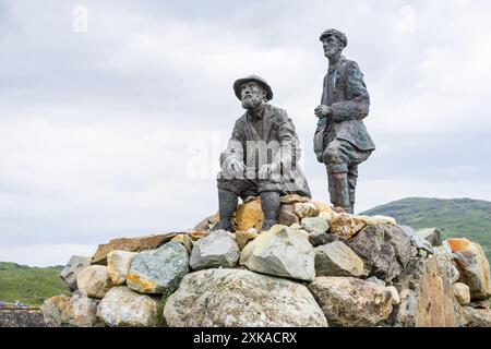 Das Collie-Mackenzie Monument, Sligachan, Isle of Skye, Schottland, Großbritannien. Stockfoto