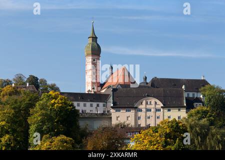 Das Kloster andechs befindet sich in der Nähe des Ammersees in Südbayern Stockfoto