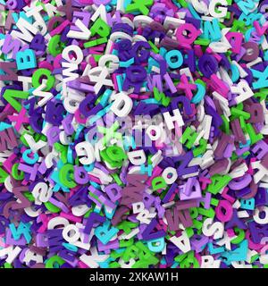 Bunte Buchstabenmischung Stockfoto